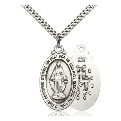 sterling silver miraculous medal