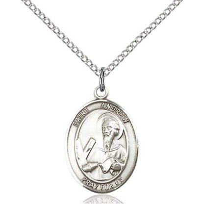 St Andrew the Apostle Oval Patron Medal Pendant