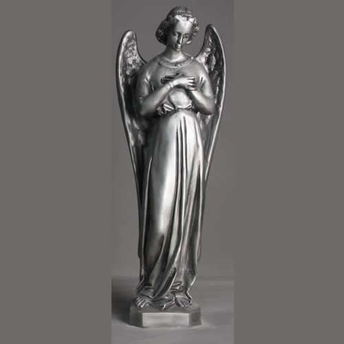 Antique Silver Catholic Statues