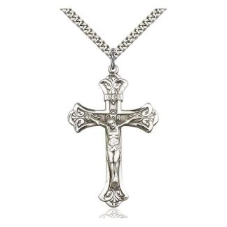 Fleur De Lis Crucifix Pendant