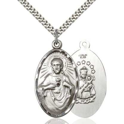 Jesus Christ Scapular Medal Pendant