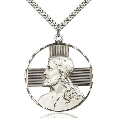 Jesus Christ Profile Medal Pendant