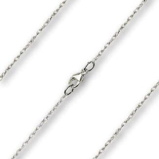 Sterling Silver Rope Chain Necklace