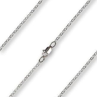 Sterling Silver Drawn Cable Necklace Chain