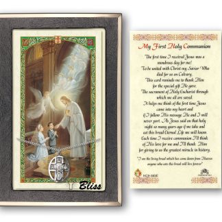 first holy communion prayer card