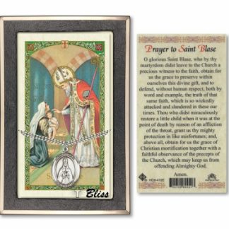 Saint Blaise Prayer Card