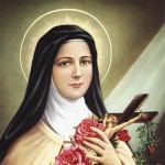 St. Therese with Roses
