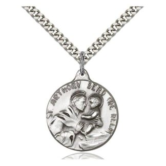 St Anthony Medal Sterling Silver