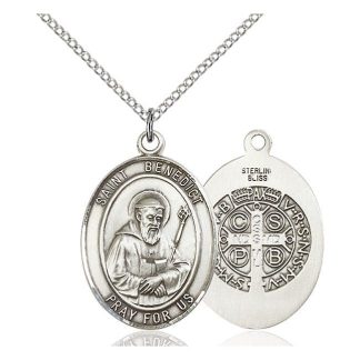 4 St. Benedict Medal Silver Tone