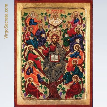 Jesus Tree of Life Hand-Painted Icon