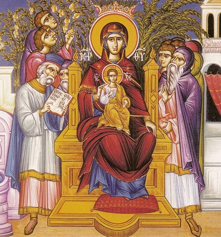 Icon of the Laudation of the Mother of God