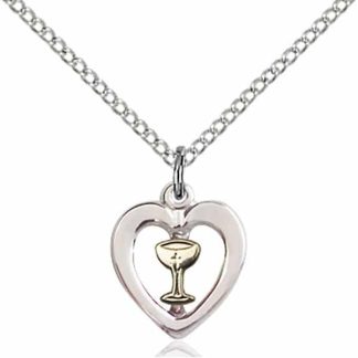 Communion Heart Chalice Pendant