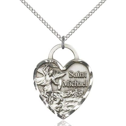 Sterling Silver Heart Medallion