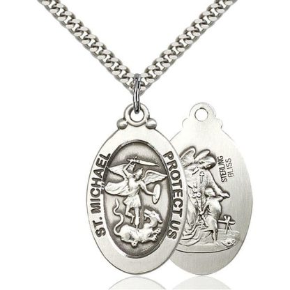 Saint Michael Sterling Silver Medal