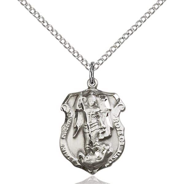 St. Michael the Archangel Hand-Engraved Medal Pendant