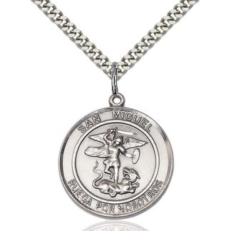 St Michael the Archangel Hand-Engraved Medal