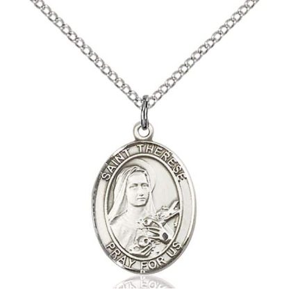 St.Theresa (Teresa) Medal St. Theresa Pendants, Saint Theresa Necklace