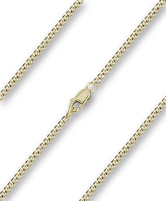 Zoë Chicco 14k Gold Small Curb Chain Diamond Hexagon Halo Necklace – ZOË  CHICCO