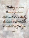 Christian Modesty