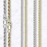 Sterling Silver & Gold Necklaces & Chains