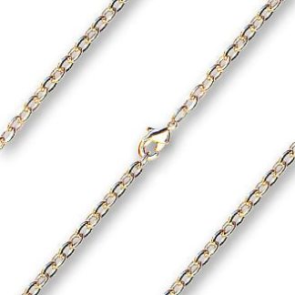 Gold-filled Cable Flat Chain Necklace