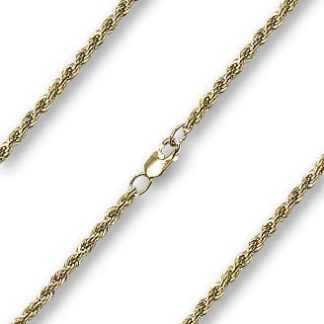 French Rope Gold Chain Necklace