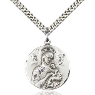 Sterling Silver Medal of Our Lady of Perpetual Help