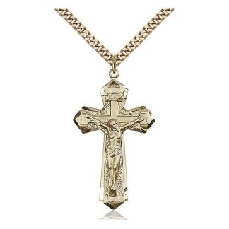 Gold Crucifix Necklace