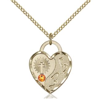 Heart Pendant Birthstone Jewelry