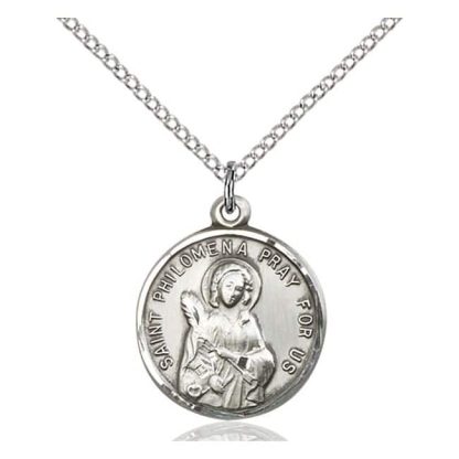 St Philomena Medal Pendant Necklaces & Jewelry