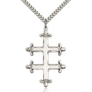 Cross of Lorraine Necklace Pendant ☨ Croix de Lorraine