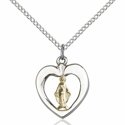 Heart Shaped Miraculous Medal