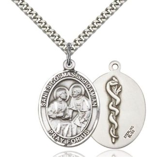 Saints Cosmas and Damian Doctors Medal Pendant