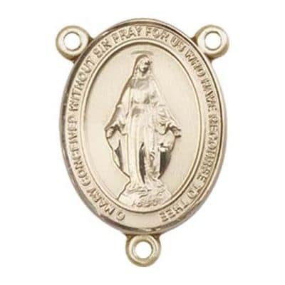 Gold Rosary Center Miraculous Medalr