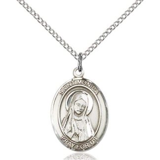 St Monica Medal Necklace