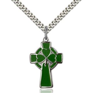 Green Celtic Cross