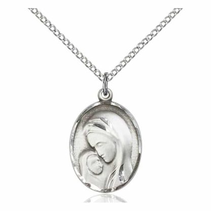 Madonna and Child Medal Pendant