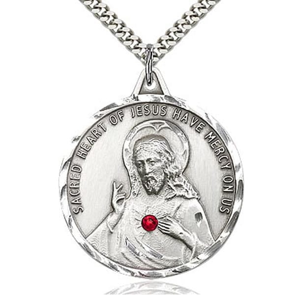 Silver Most Sacred Heart of Jesus — Unique Catholic Jewelry - TELOS Art