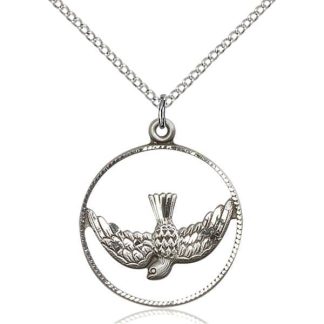 Holy Spirit as a Dove Medal Pendant