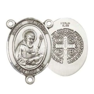 Saint Benedict Medal Rosary Centerpiece