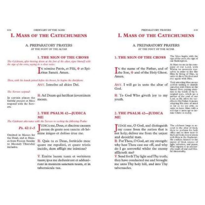 Traditional Latin Missal Sample Pages