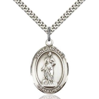 St Barbara Pendant Necklace