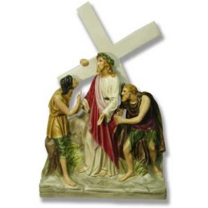 Second Station of the Cross Wall Statue