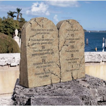 Ten Commandments Sculptural Tablet