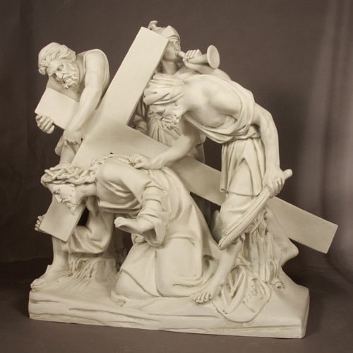 Third Station of the Cross Statue