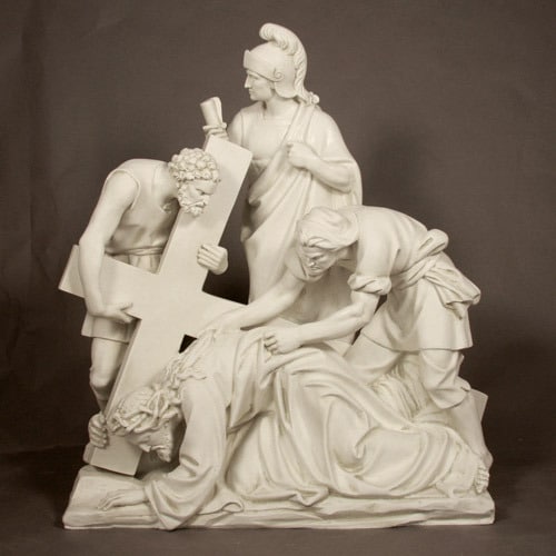 Antique Stone Finish Stations of the Cross