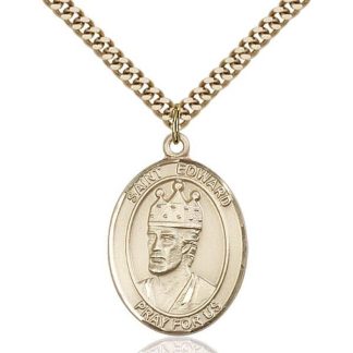St Edward. King of England Gold Medal