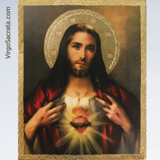 Sacred Heart of Jesus Florentine Plaque