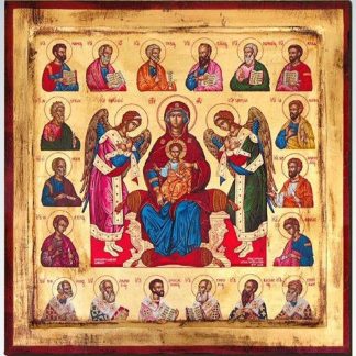 Holy Mary Queen of the Universe Painted Icon