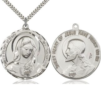 Immaculate Heart of Mary and Sweet Heart of Jesus Pendant